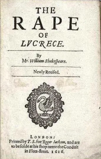 Portada de La violación de Lucrecia