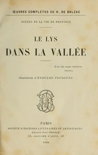 Portada de El lirio en el valle