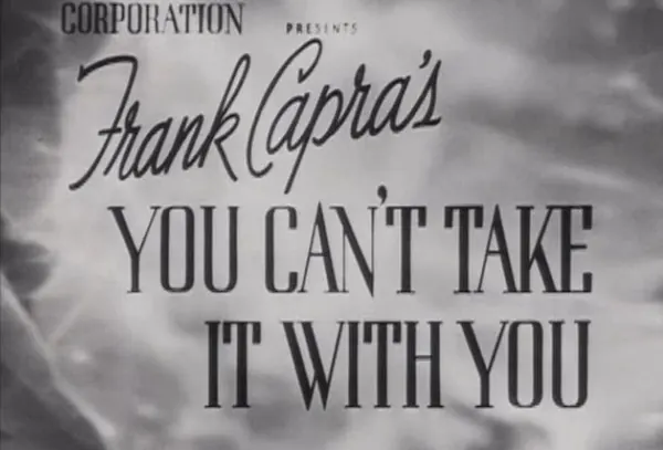 Portada de You can't take it with you