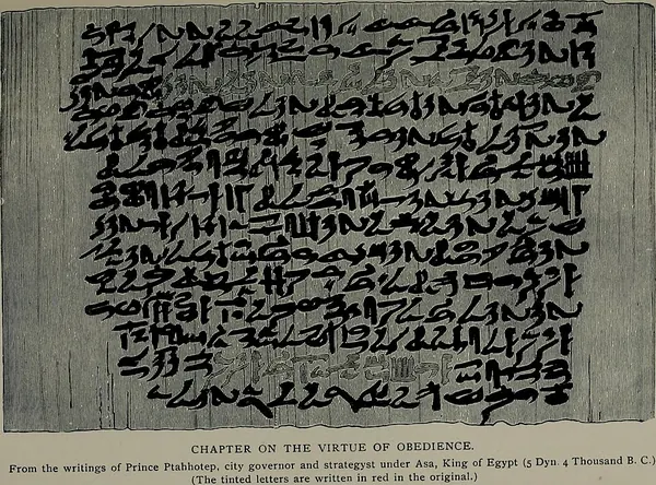 Capa de As Máximas de Ptahhotep