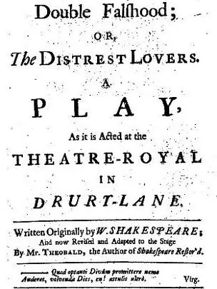 Cover of Double Falsehood