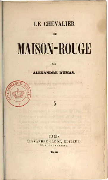 Portada de Le Chevalier de Maison-Rouge