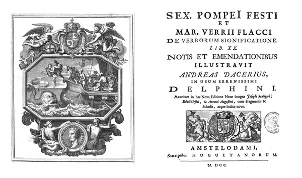 Capa de De verborum significatione