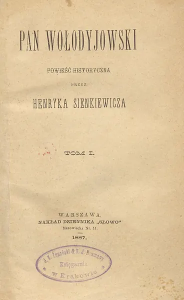 Portada de El señor Wolodyjowski