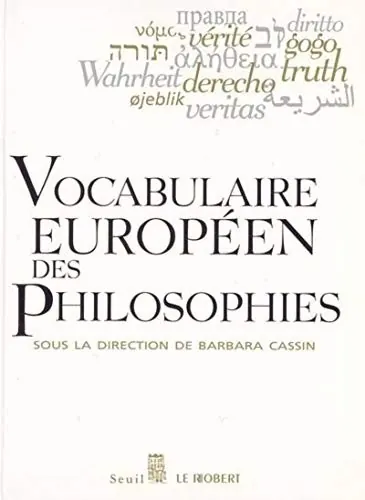 Capa de Dictionary of Untranslatables: A Philosophical Lexicon