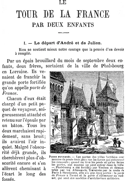 Capa de Le Tour de la France par deux enfants