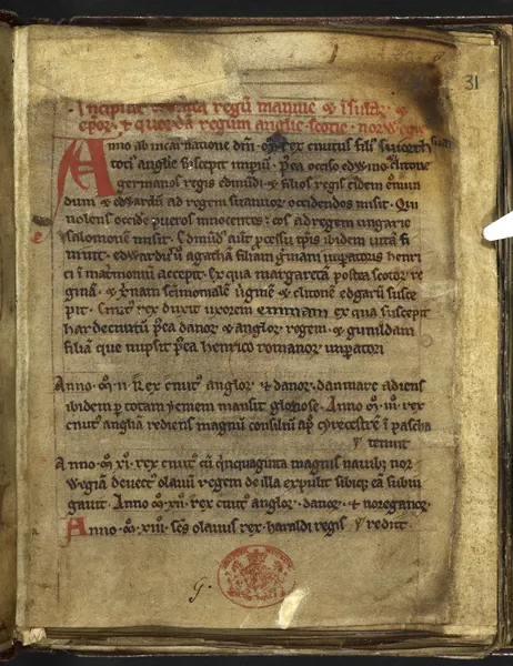 Portada de Chronica Regum Manniae et Insularum