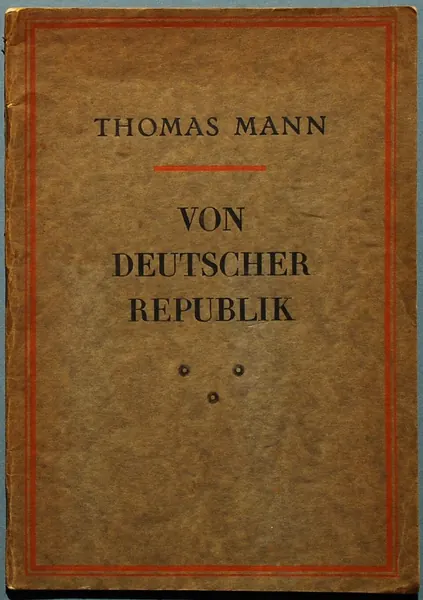 Portada de Sobre la República alemana