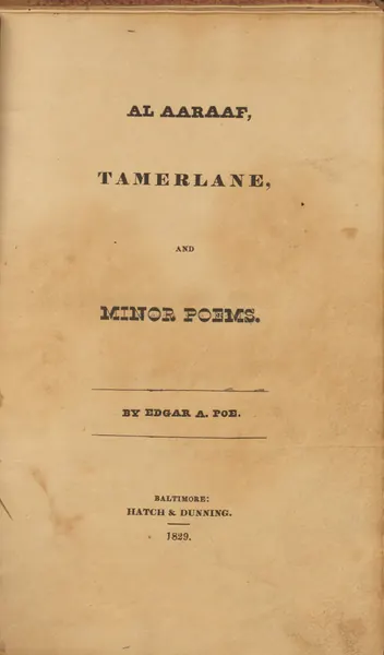 Portada de El Aaraaf