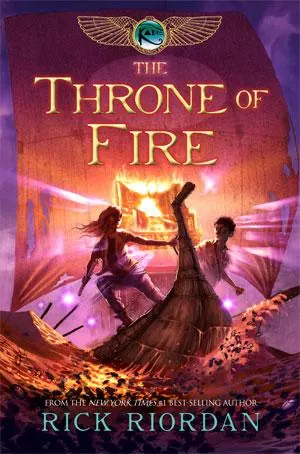 Portada de El trono de fuego