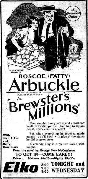 Capa de Brewster's Millions