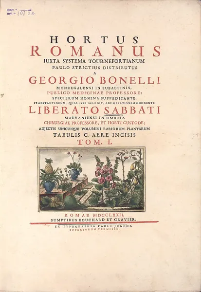 Portada de Hortus Romanus
