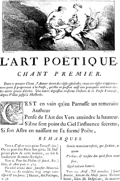 Capa de Boileau, Nicolas - L'Art poétique