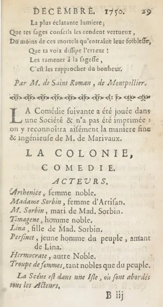Portada de La Colonia