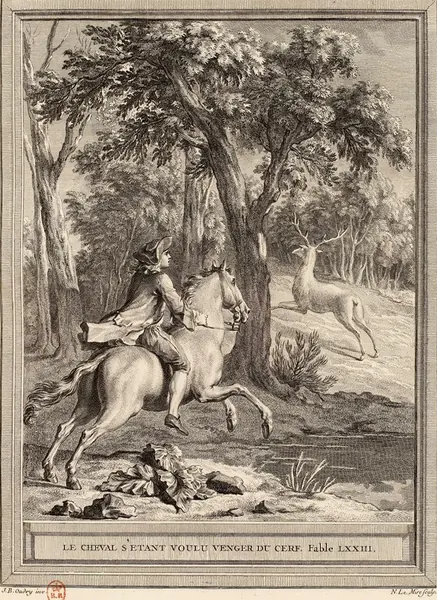 Portada de Le Cheval s'étant voulu venger du cerf