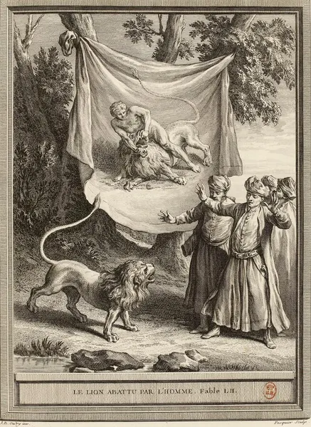 Capa de The Lion Slain by Man