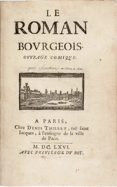 Capa de Le Roman bourgeois