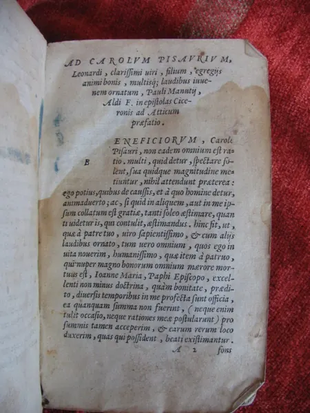 Portada de Epistulae ad Atticum
