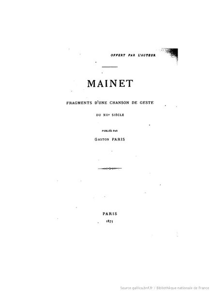 Cover of Mainet