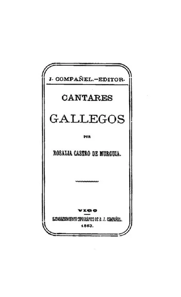 Portada de Cantares gallegos