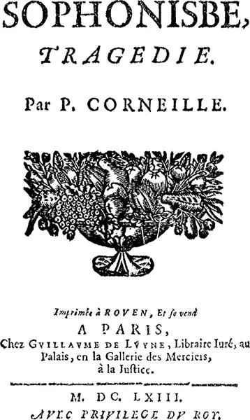 Portada de Sophonisbe