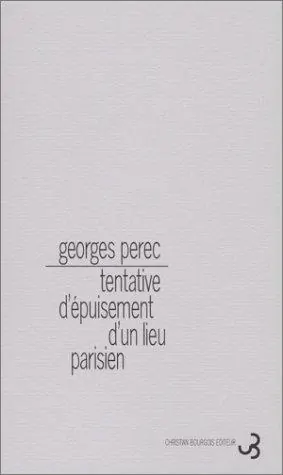 Portada de Tentativa de agotar un lugar parisino