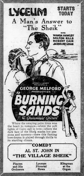 Capa de Burning Sands