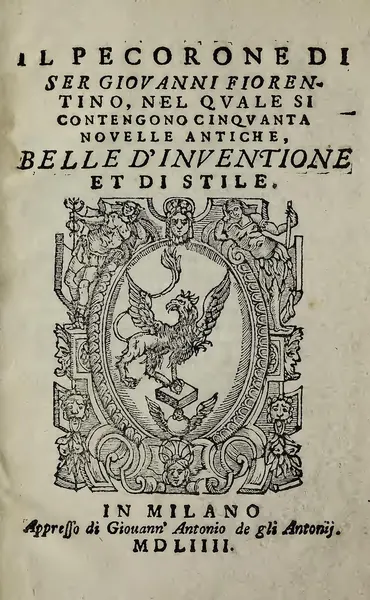 Capa de Il Pecorone