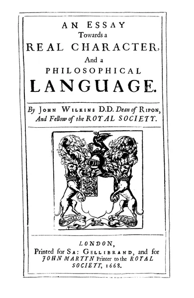 Portada de An Essay towards a Real Character and a Philosophical Language
