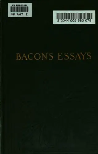 Portada de Essays