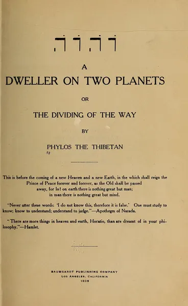 Capa de Um Habitante de Dois Planetas