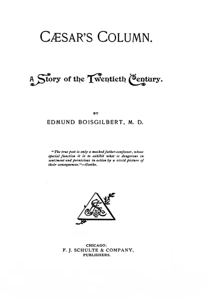 Cover of Caesar's Column