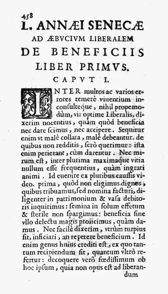 Capa de De Beneficiis
