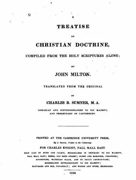 Cover of De Doctrina Christiana