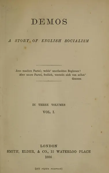 Portada de Demos