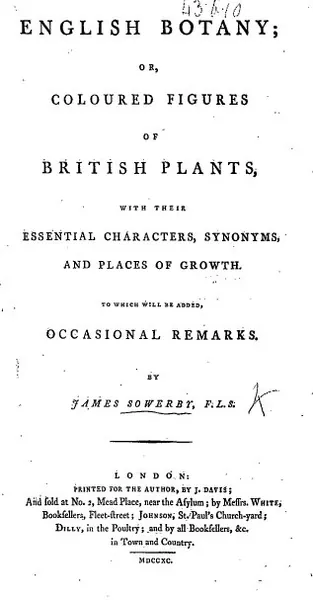 Portada de English Botany