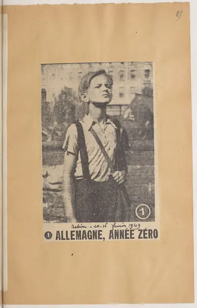 Portada de Alemania, año cero