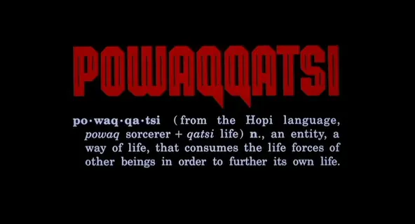 Portada de Powaqqatsi