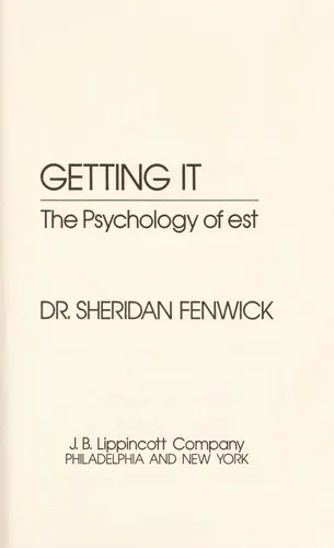 Capa de Getting It: The Psychology of est