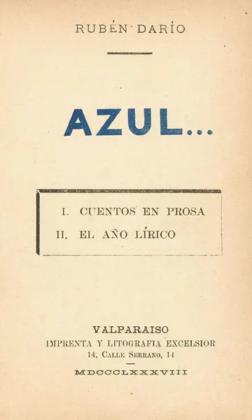 Portada de Azul...