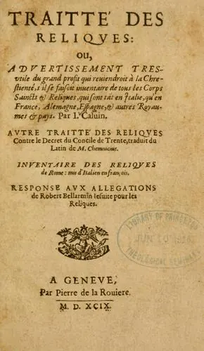 Portada de Tratado de las reliquias