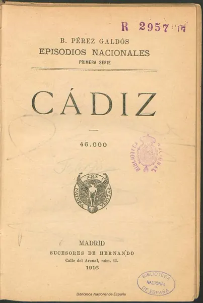 Portada de Cádiz