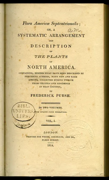 Portada de Flora Americae Septentrionalis