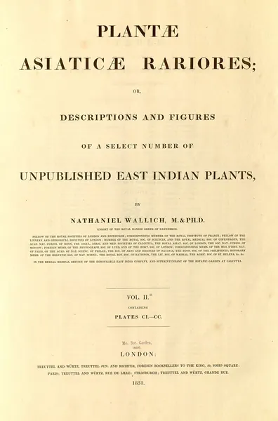 Capa de Plantae Asiaticae Rariores