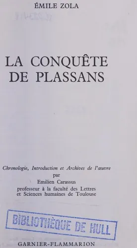 Capa de La Conquête de Plassans