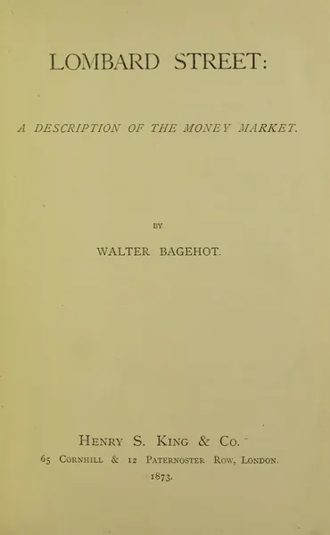 Portada de Lombard Street: A Description of the Money Market