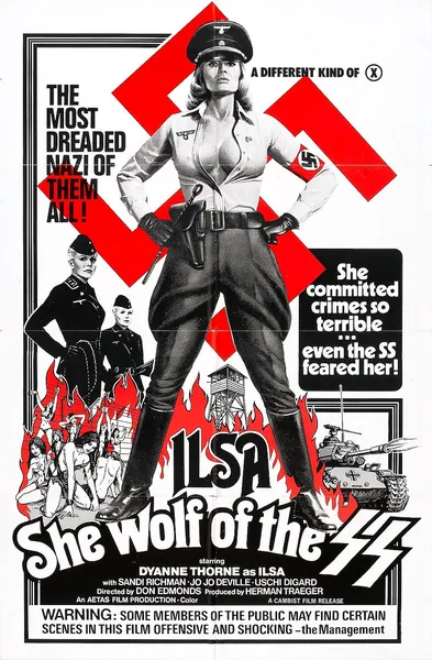 Capa de Ilsa, a Guardiã Perversa da SS