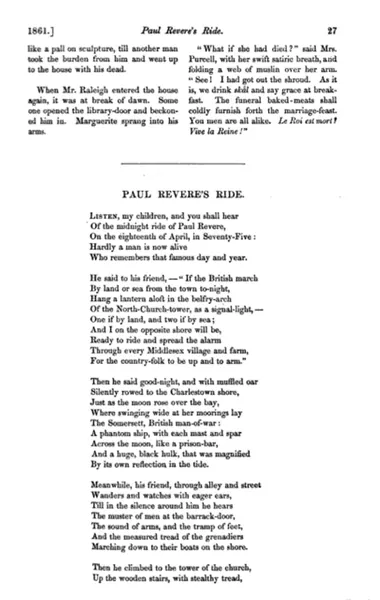 Portada de Paul Revere's Ride