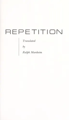 Portada de Repetition