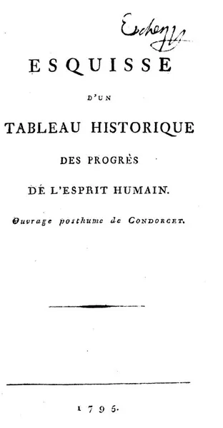 Capa de Esquisse d'un tableau historique des progrès de l'esprit humain